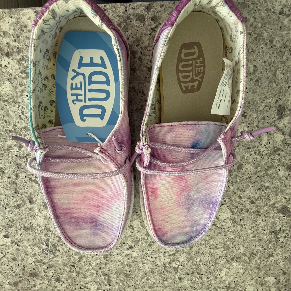 Hey Dude Kids Pastel Tie-Dye Moccasins